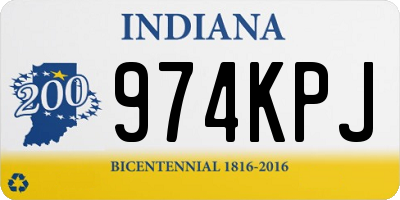 IN license plate 974KPJ