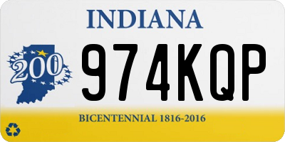 IN license plate 974KQP