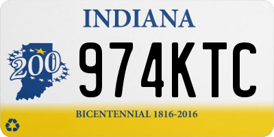 IN license plate 974KTC