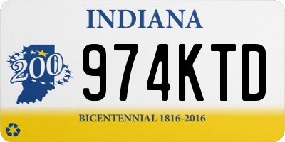 IN license plate 974KTD