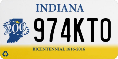 IN license plate 974KTO