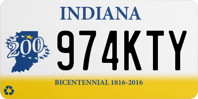 IN license plate 974KTY