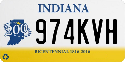 IN license plate 974KVH