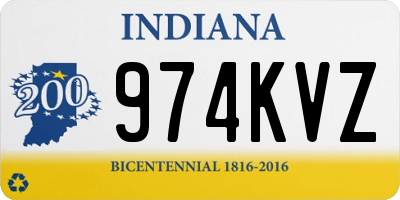 IN license plate 974KVZ