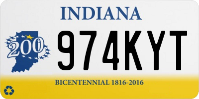 IN license plate 974KYT