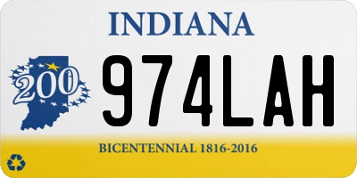 IN license plate 974LAH