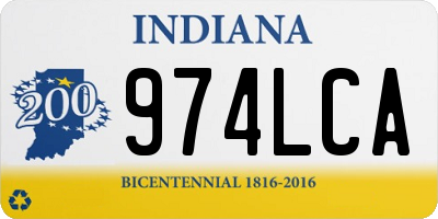 IN license plate 974LCA
