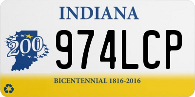 IN license plate 974LCP