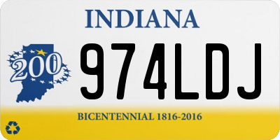 IN license plate 974LDJ