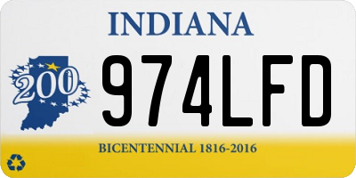 IN license plate 974LFD