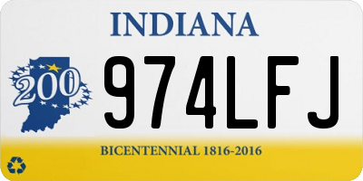 IN license plate 974LFJ