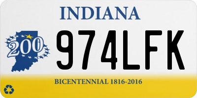 IN license plate 974LFK