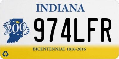 IN license plate 974LFR