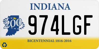 IN license plate 974LGF