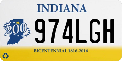 IN license plate 974LGH