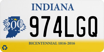 IN license plate 974LGQ