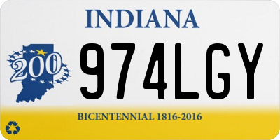IN license plate 974LGY