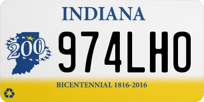 IN license plate 974LHO