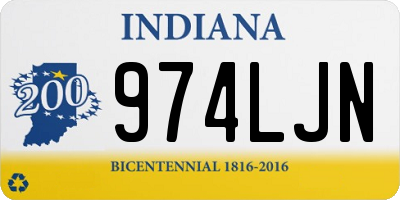 IN license plate 974LJN