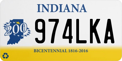 IN license plate 974LKA