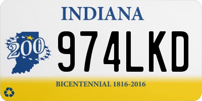 IN license plate 974LKD