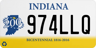 IN license plate 974LLQ