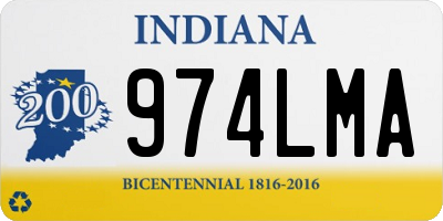 IN license plate 974LMA