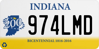 IN license plate 974LMD