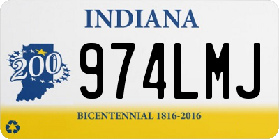 IN license plate 974LMJ