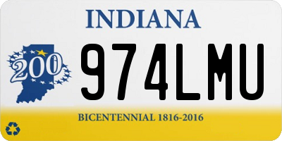 IN license plate 974LMU