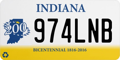 IN license plate 974LNB