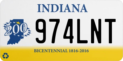 IN license plate 974LNT