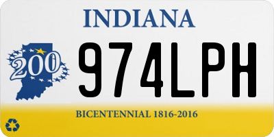 IN license plate 974LPH