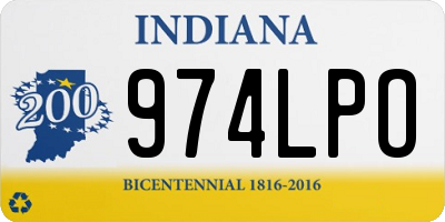 IN license plate 974LPO