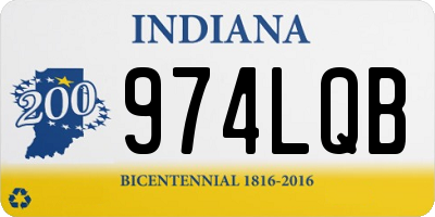 IN license plate 974LQB