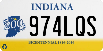 IN license plate 974LQS