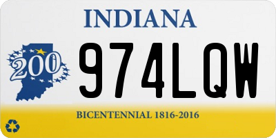 IN license plate 974LQW