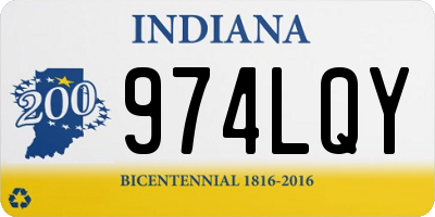 IN license plate 974LQY