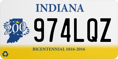 IN license plate 974LQZ