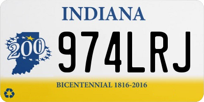 IN license plate 974LRJ