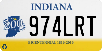 IN license plate 974LRT