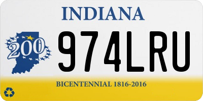 IN license plate 974LRU