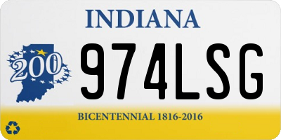 IN license plate 974LSG