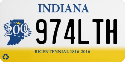 IN license plate 974LTH