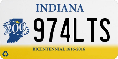 IN license plate 974LTS