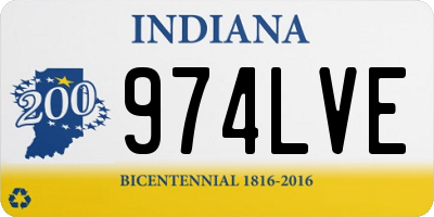 IN license plate 974LVE