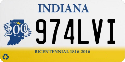 IN license plate 974LVI