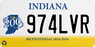 IN license plate 974LVR