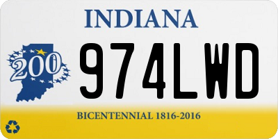 IN license plate 974LWD