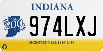 IN license plate 974LXJ